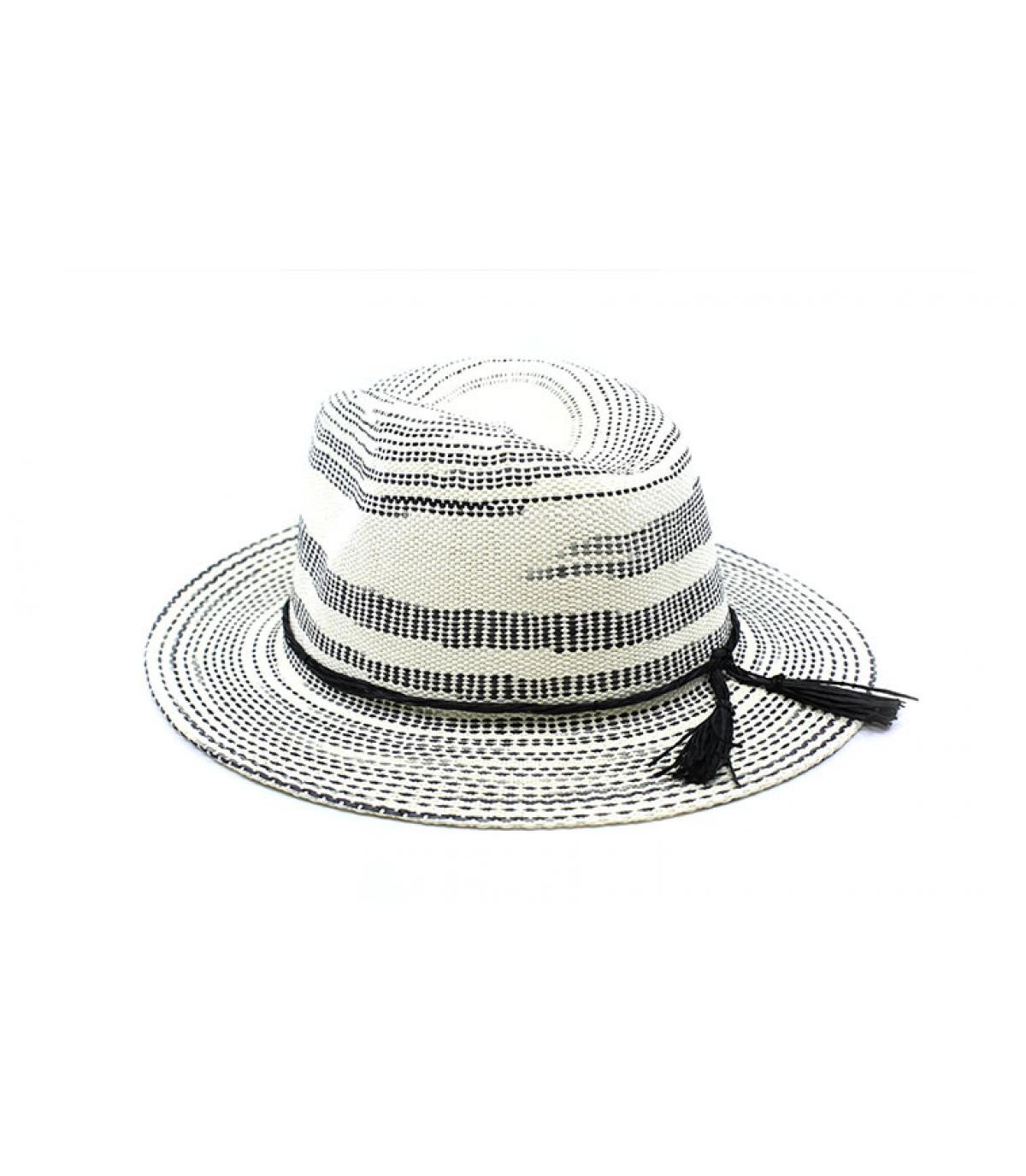 Seeberger straw hat stripes